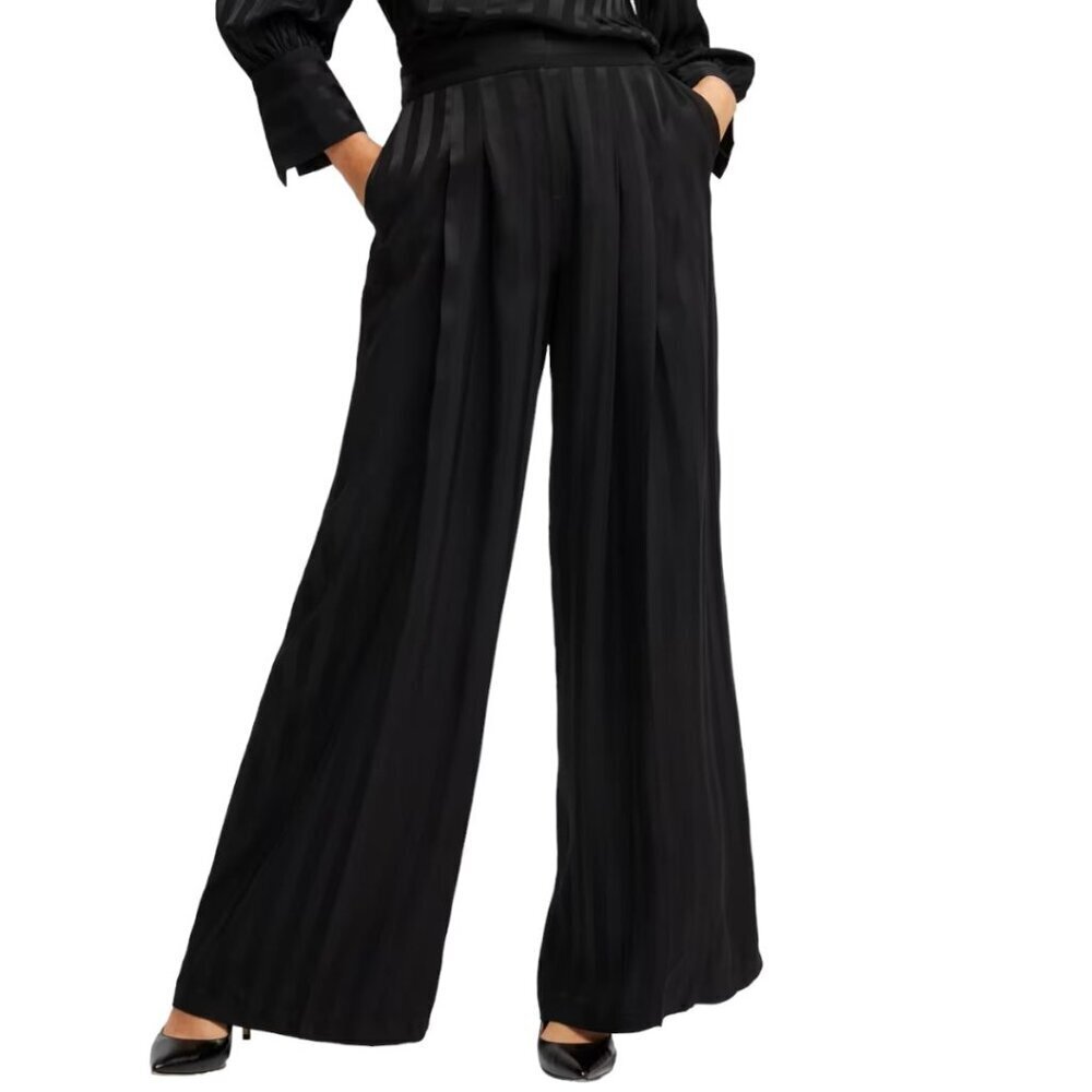 Chico's Black Label Trousers, Size 8, Black, NWT